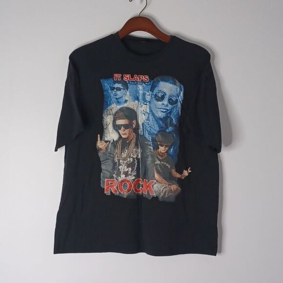 Black Graphic Mens  T-Shirt - Picture 1 of 6